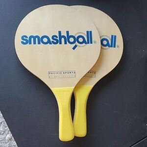 Dmash Ball Paddle Set with Yellow Handles